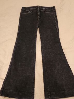 White House Black Market Black Wide-Leg Flare Jeans